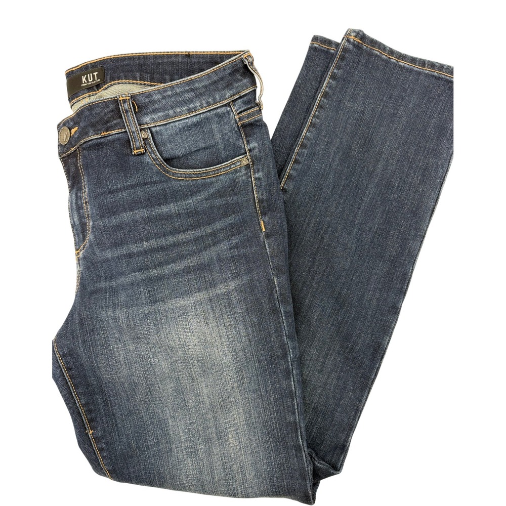 Kut from the Kloth Catherine Boyfriend Jeans Dark Wash Blue‎ Size 8 KP142MA1